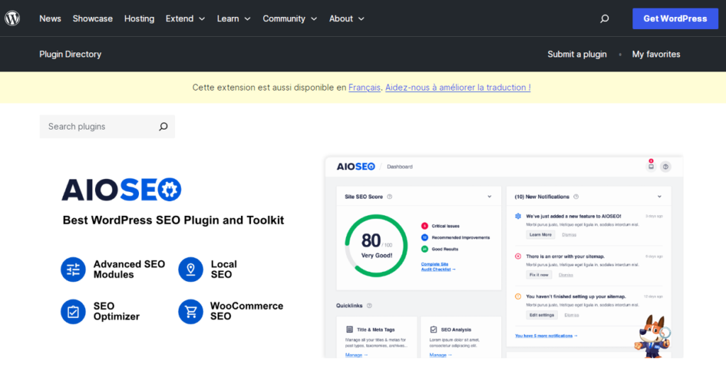 WordPress SEO plugins aioseo